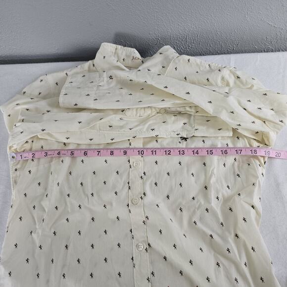 J.Crew Heraldic Dragon AOP Button Down Collared Long Sleeve Shirt Medium Preppy - Picture 4 of 8